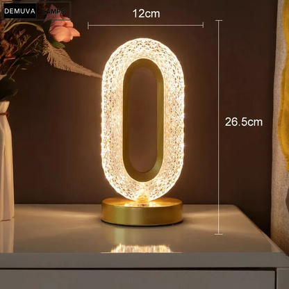 Stylish USB LED Crystal Table Lamp