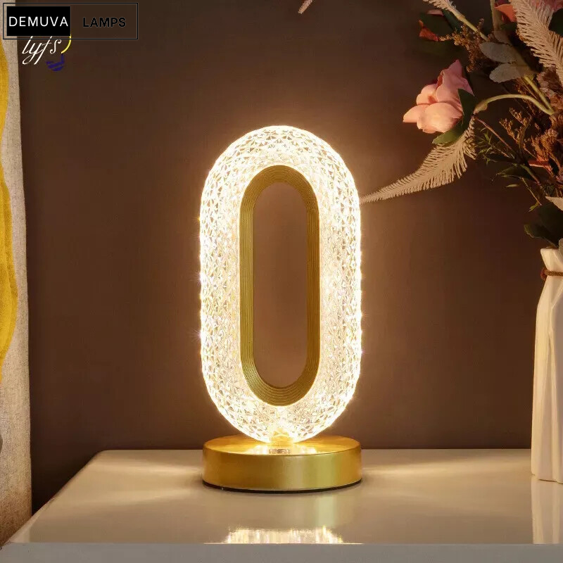 Stylish USB LED Crystal Table Lamp