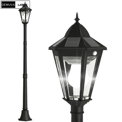 Solar-Powered Garden Lamp Post for Patios & Pathways