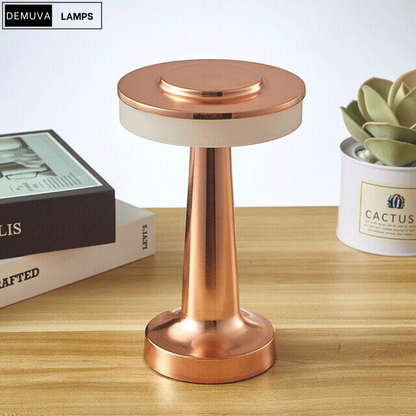 Rechargeable LED Night Light Touch Control & Dimmable Metal Table Lamp