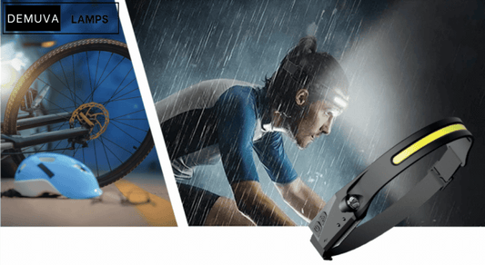 Waterproof COB LED Head - Torch Rechargeable | Motion Sensor COB Headlamp - Demuva